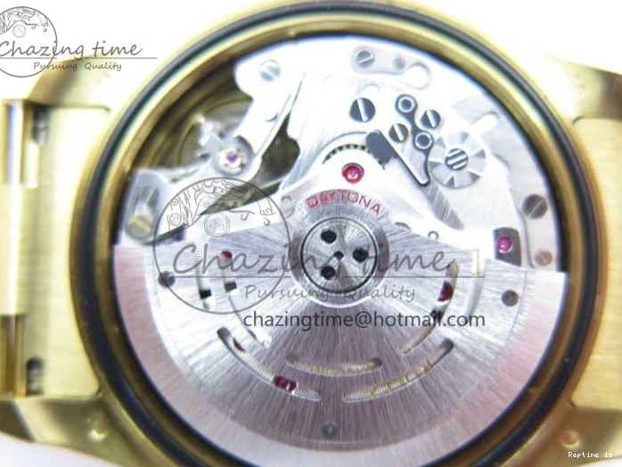 0109 Daytona 116589RBOW YG Rainbow Crystal BLF Best Edition Black Dial on YG Bracelet A SmoothTexture 3175